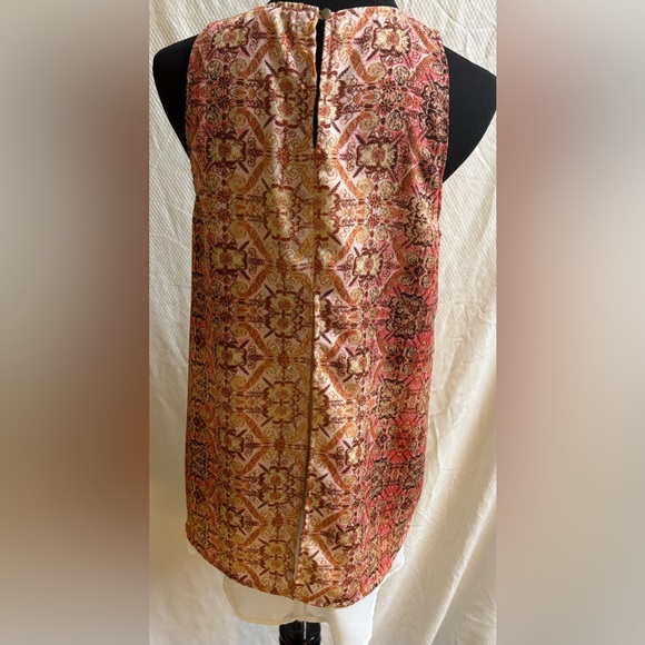Fourteenth Place Elegant Multicolor Patterned Tank Top Size M EUC - Picture 4 of 9